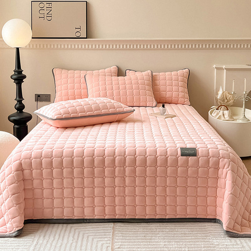 modern soft throw blanket square texture fluffy cover