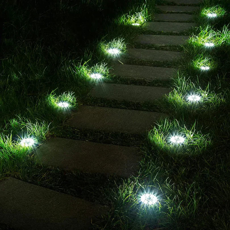 solar ground lights weatherproof outdoor led path lighting