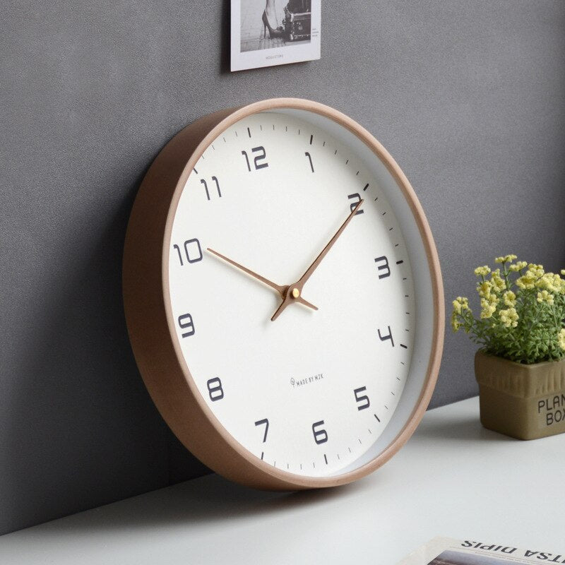 wooden wall clock scandinavian style