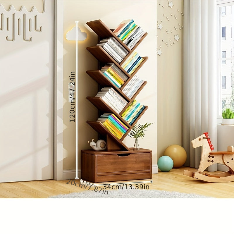vertical bookcase space saving storage solution
