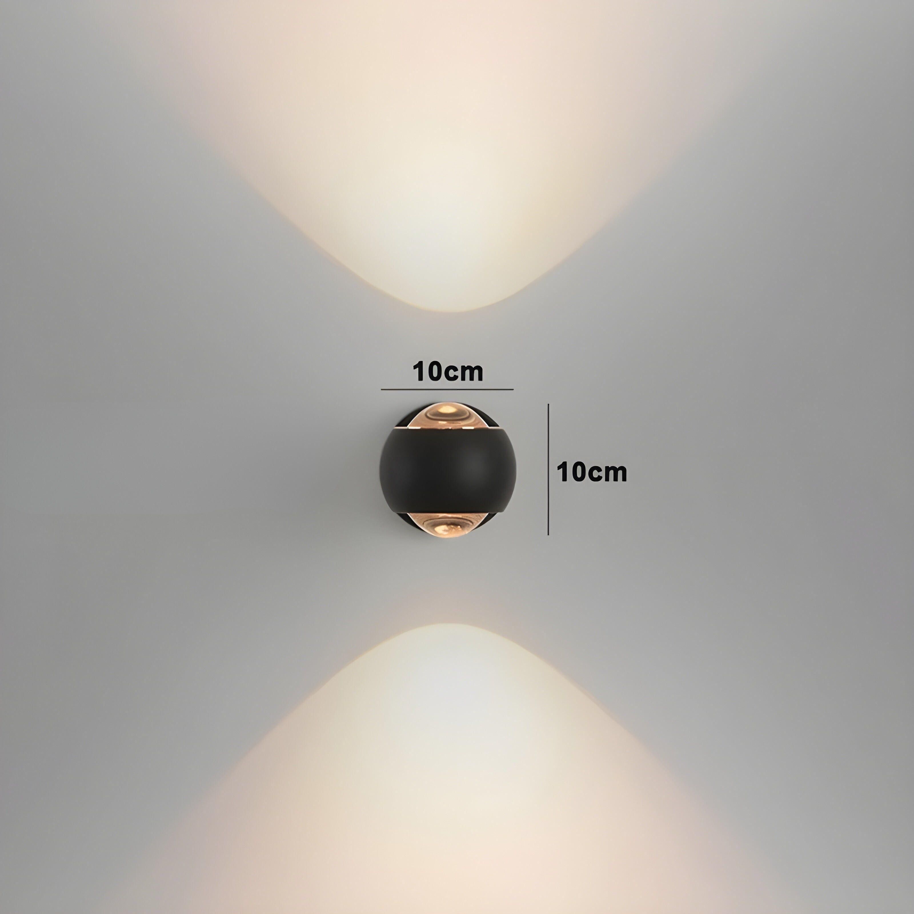 modern edge light contemporary 360 rotating indoor wall lamp