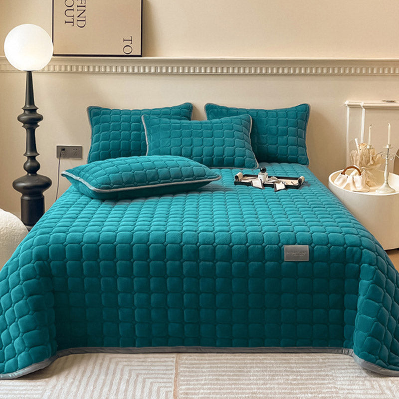 modern soft throw blanket square texture fluffy cover