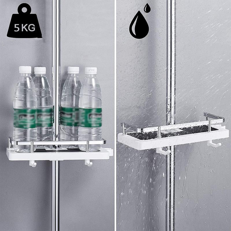 bath buddy no drill shower shelf space saving storage