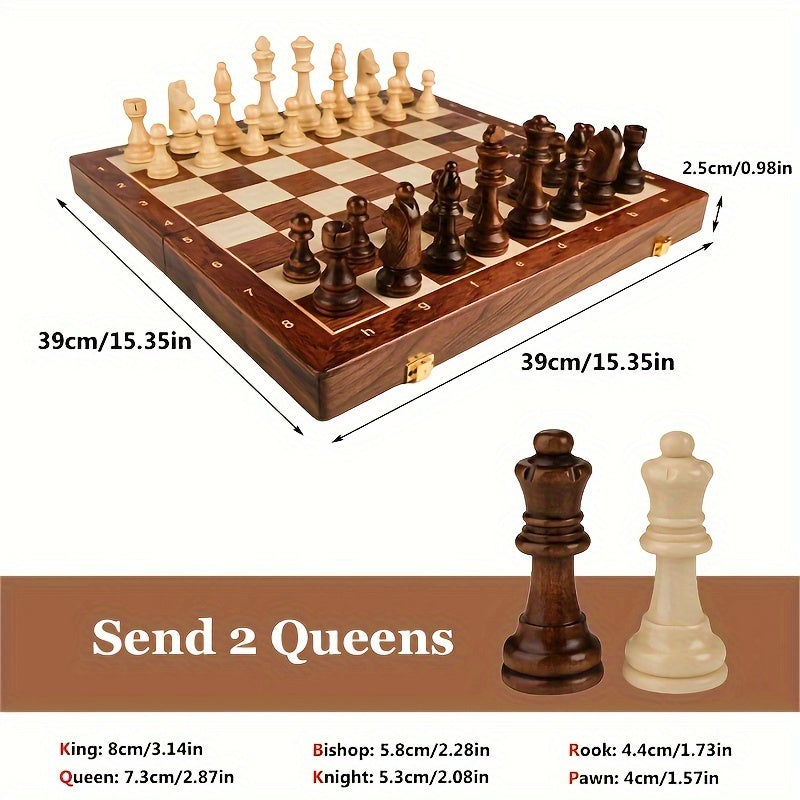 premium wooden chess set for competitive gaming