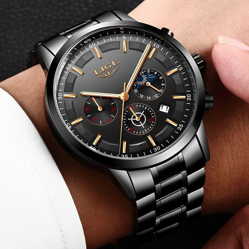 vanguard time black steel military watch sleek sophisticated