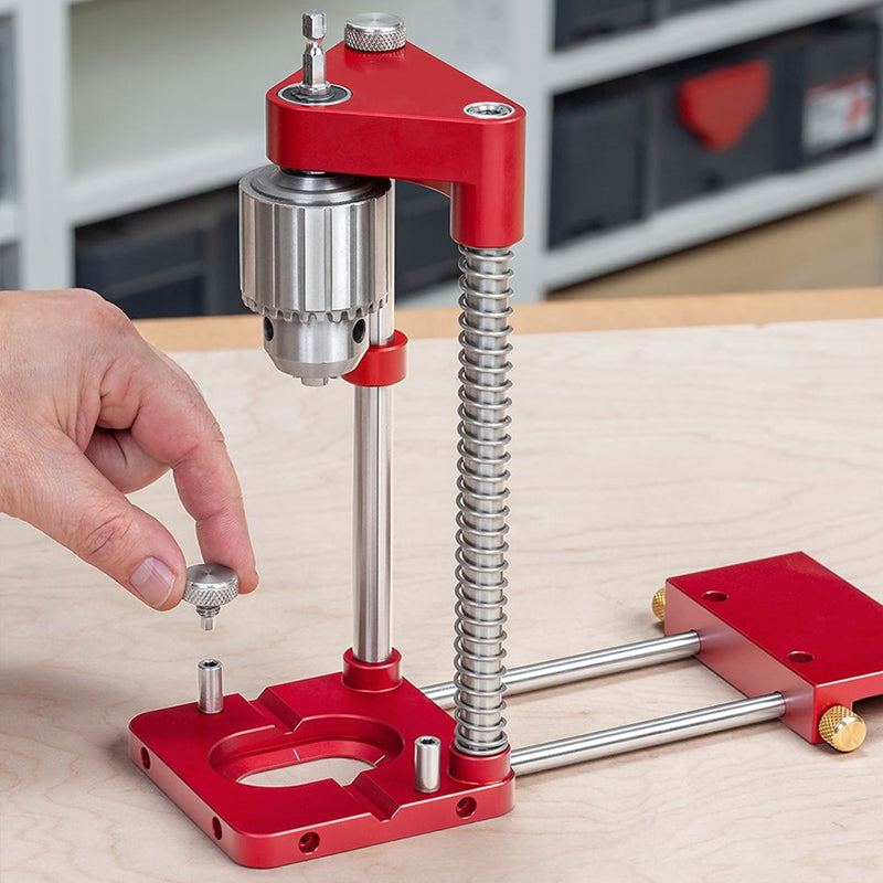 precision woodworking drill positioning tool