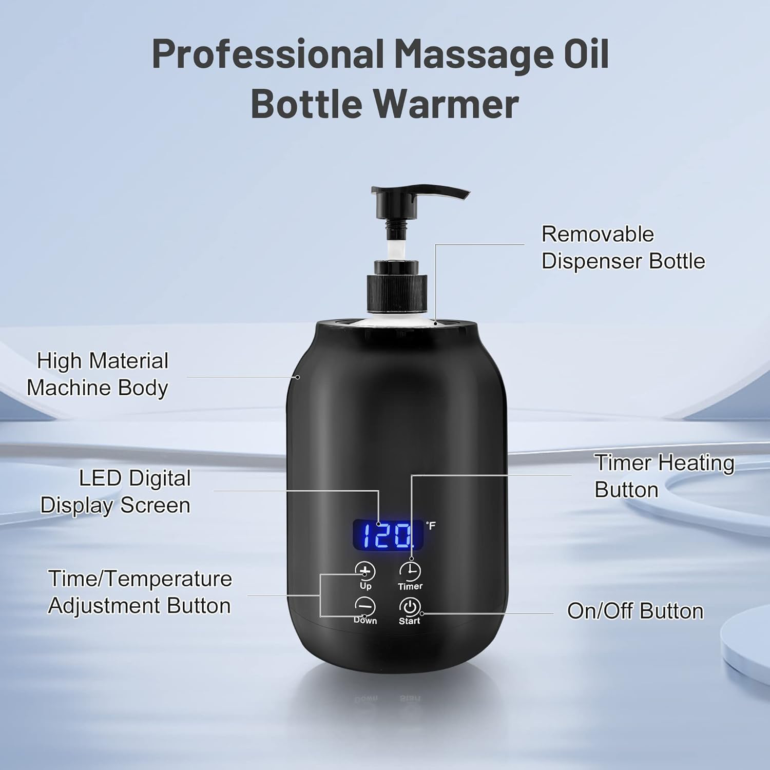 professional portable electric massage oil warmer fast heating digital