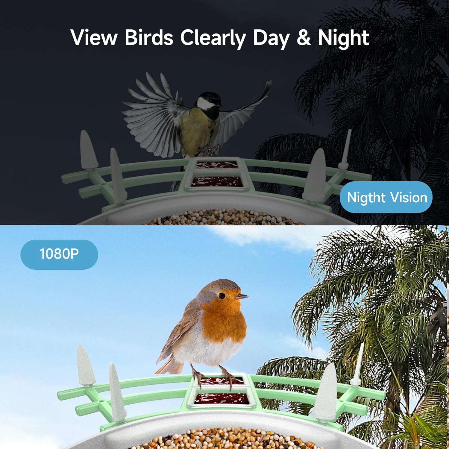 smart bird feeder camera