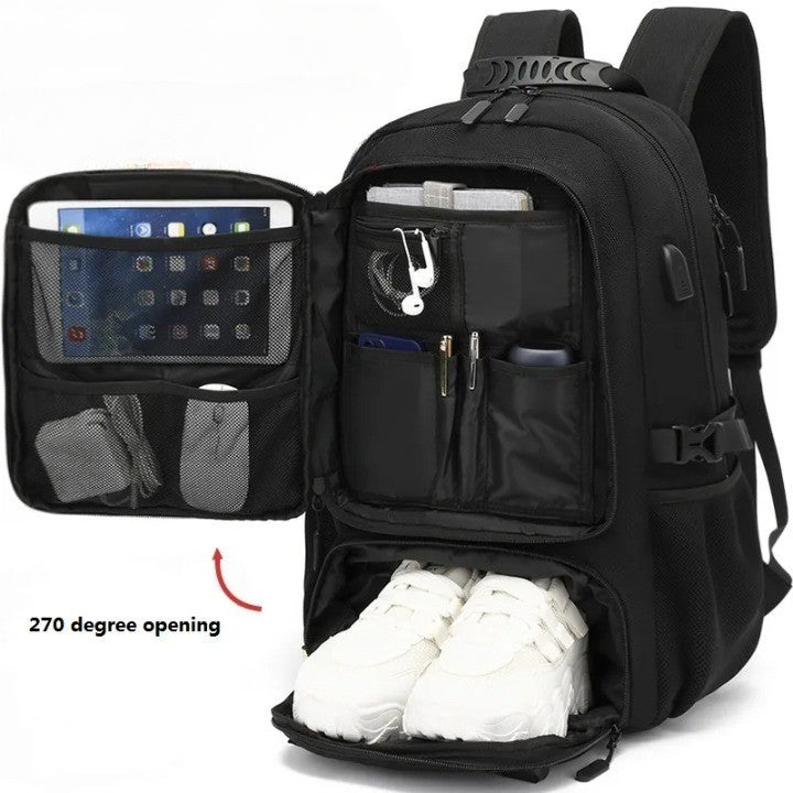 tech trek pro 50 80l ultimate backpack usb charging durable spacious