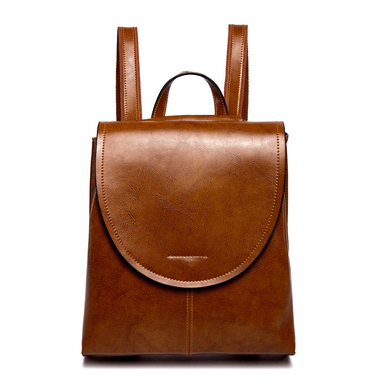trendy leather backpack women stylish versatile durable