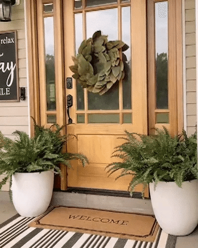 uv resistant lifelike artificial boston fern outdoor decor