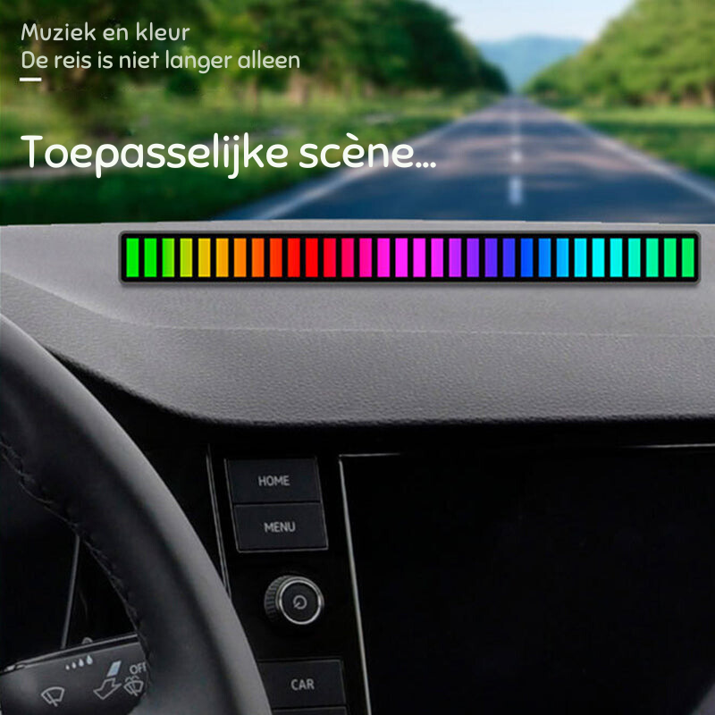 smart sound activated rgb light bar music sync led lighting
