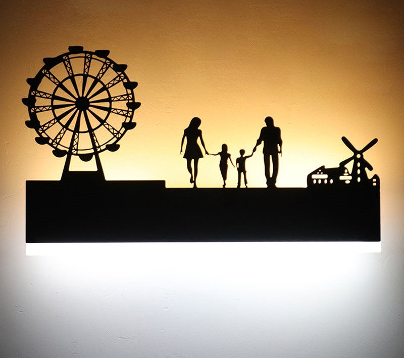 garden glow led wall light decorative art for interiors