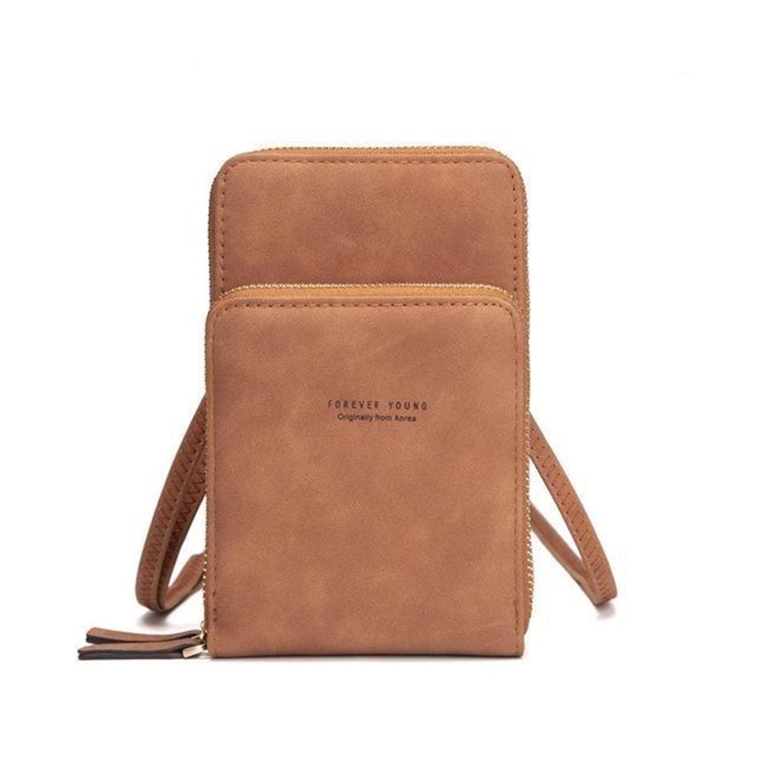 triple secure leather phone purse elegance practicality