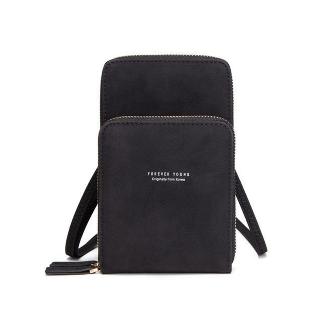 triple secure leather phone purse elegance practicality