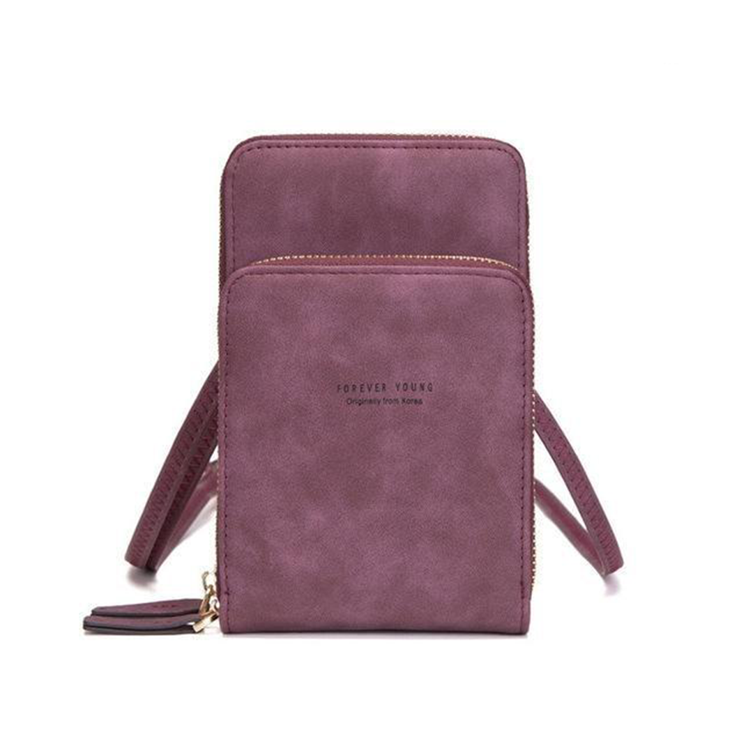 triple secure leather phone purse elegance practicality