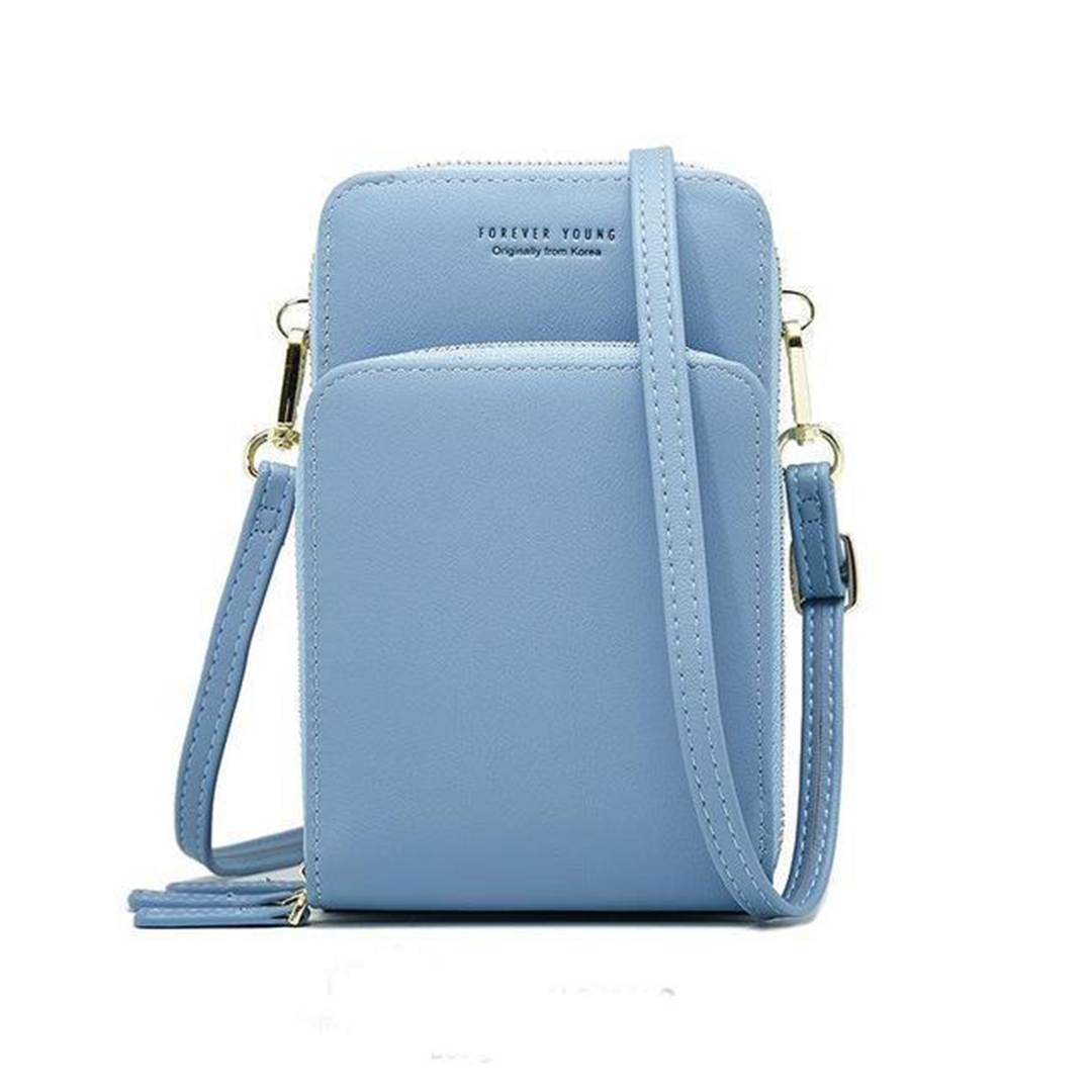 triple secure leather phone purse elegance practicality