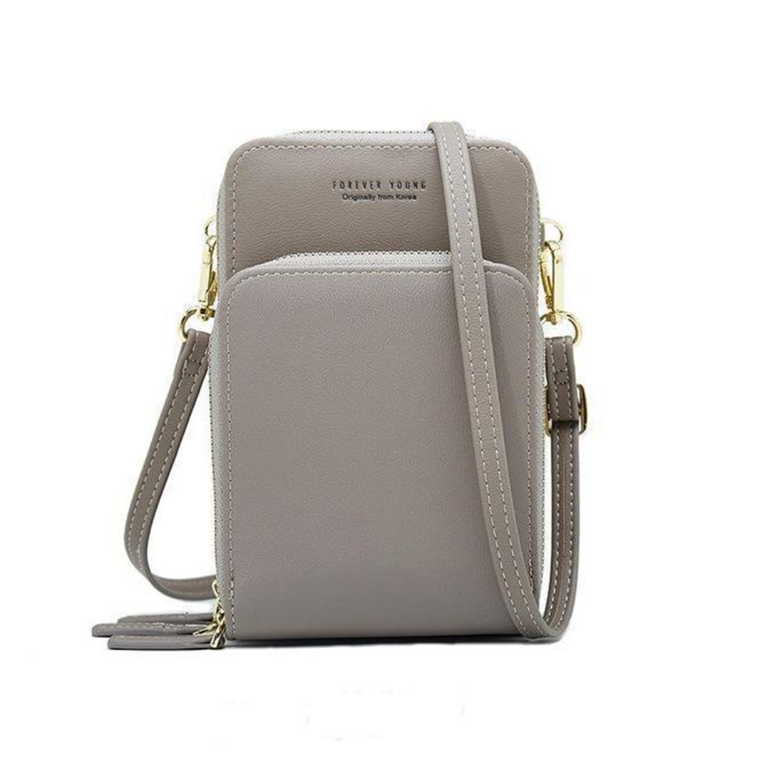 triple secure leather phone purse elegance practicality