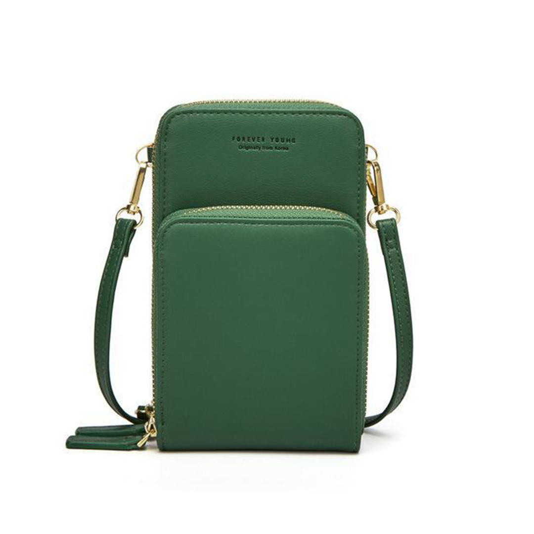 triple secure leather phone purse elegance practicality