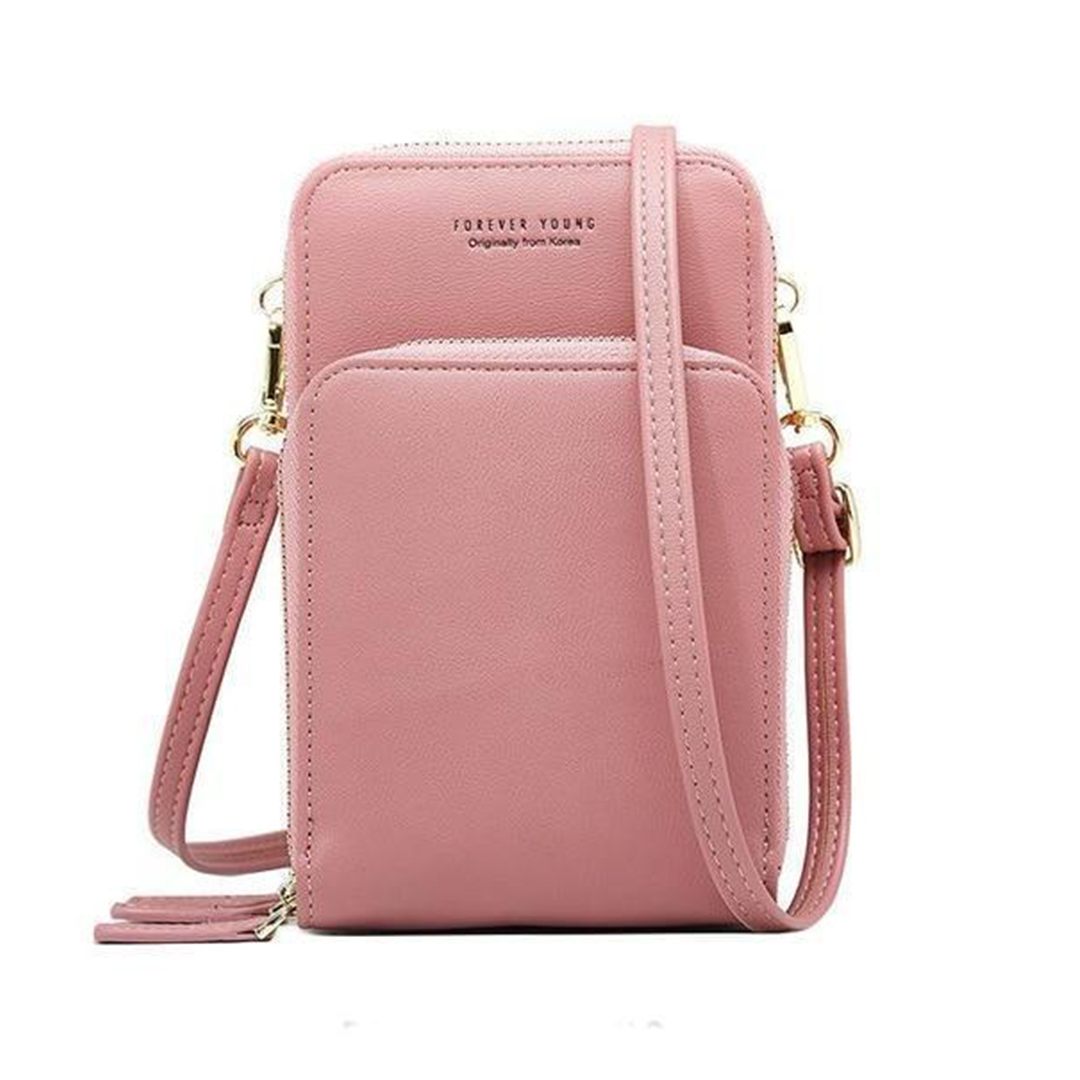 triple secure leather phone purse elegance practicality