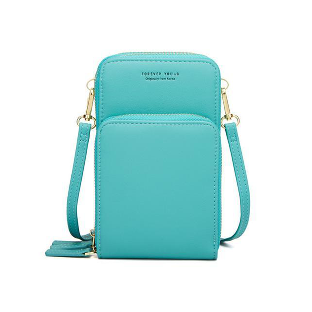 triple secure leather phone purse elegance practicality