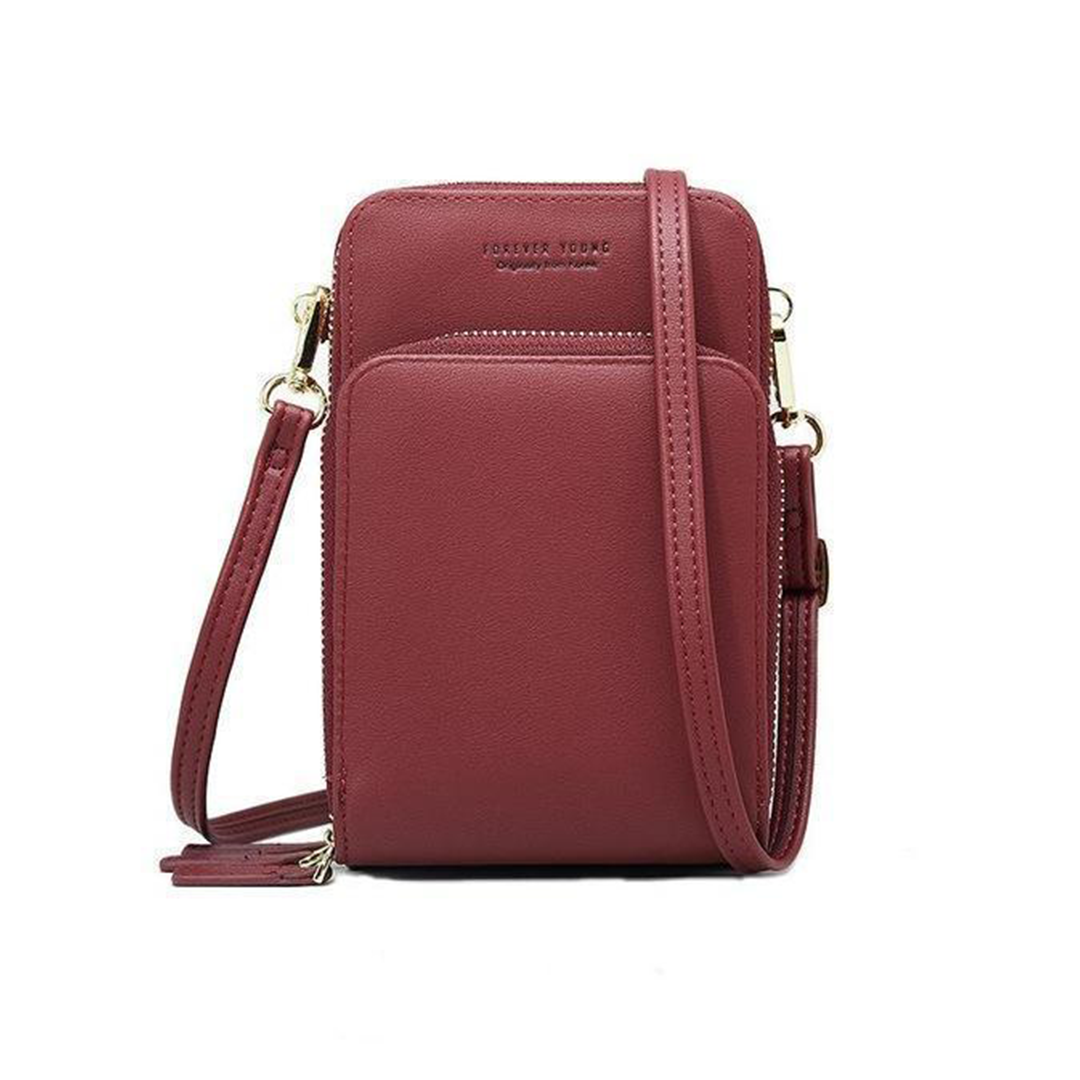 triple secure leather phone purse elegance practicality