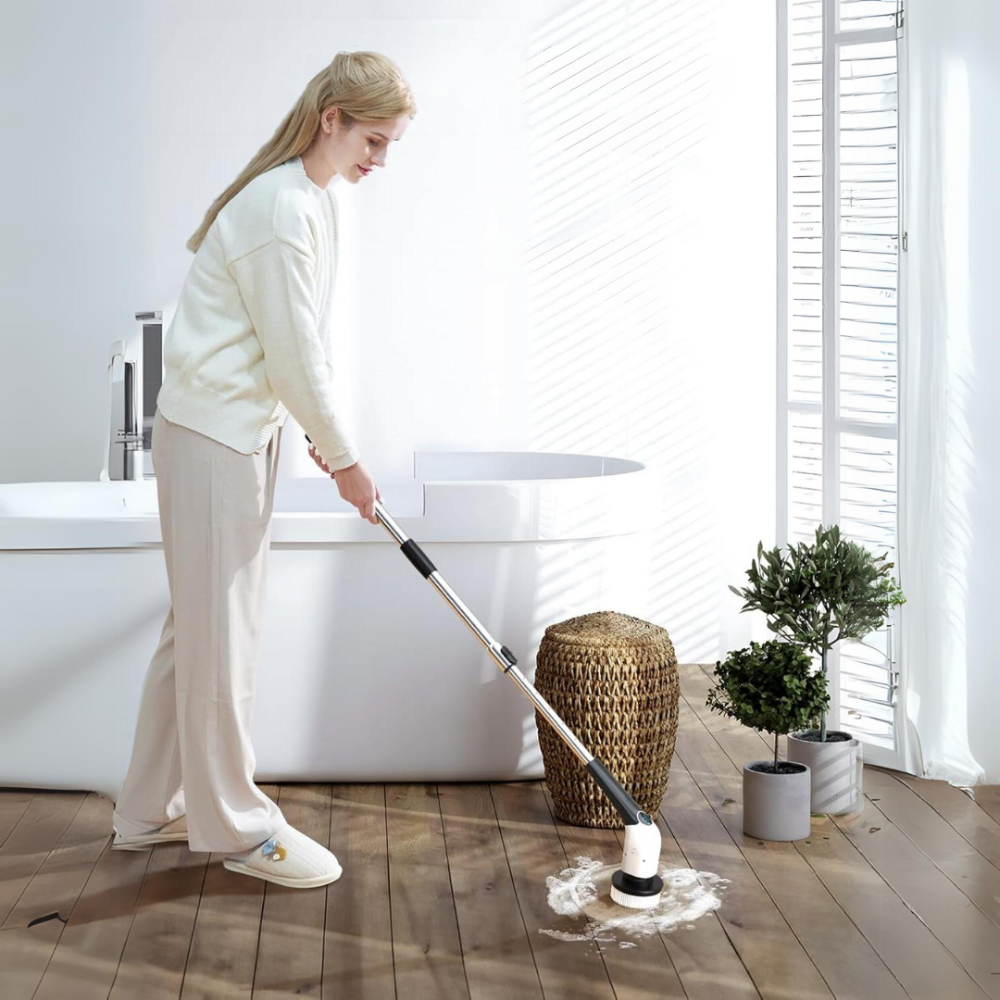 electric spin scrubber fast cleaning solution