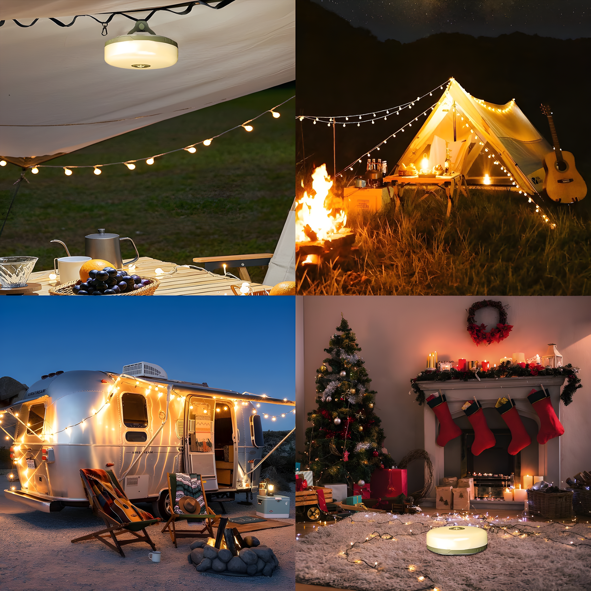 campbeam rechargeable waterproof led outdoor string lights with hooks