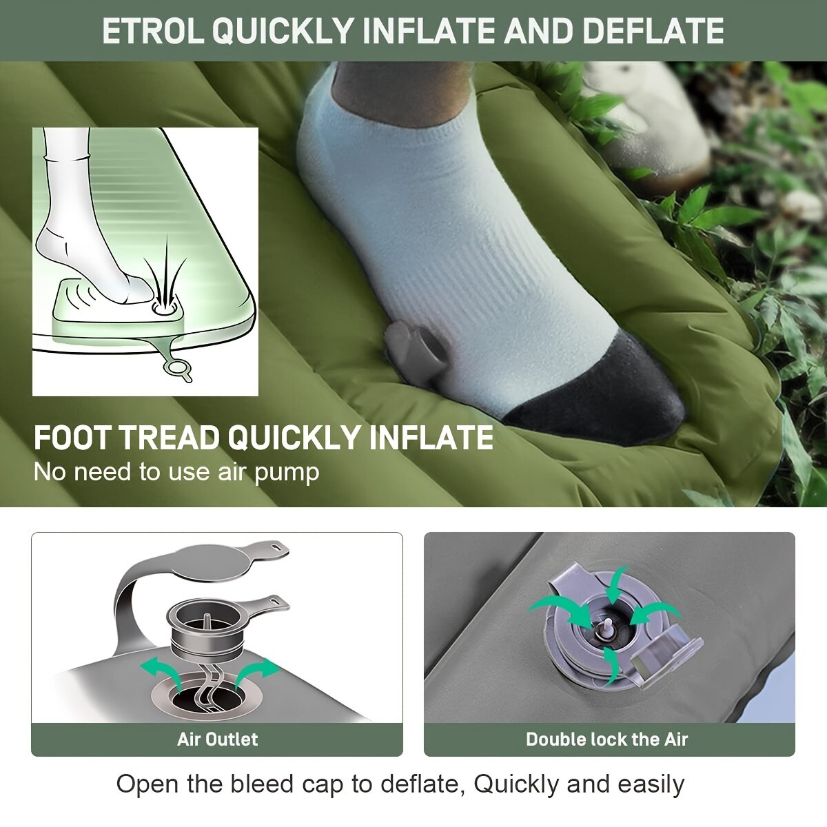 camping inflatable portable mattress