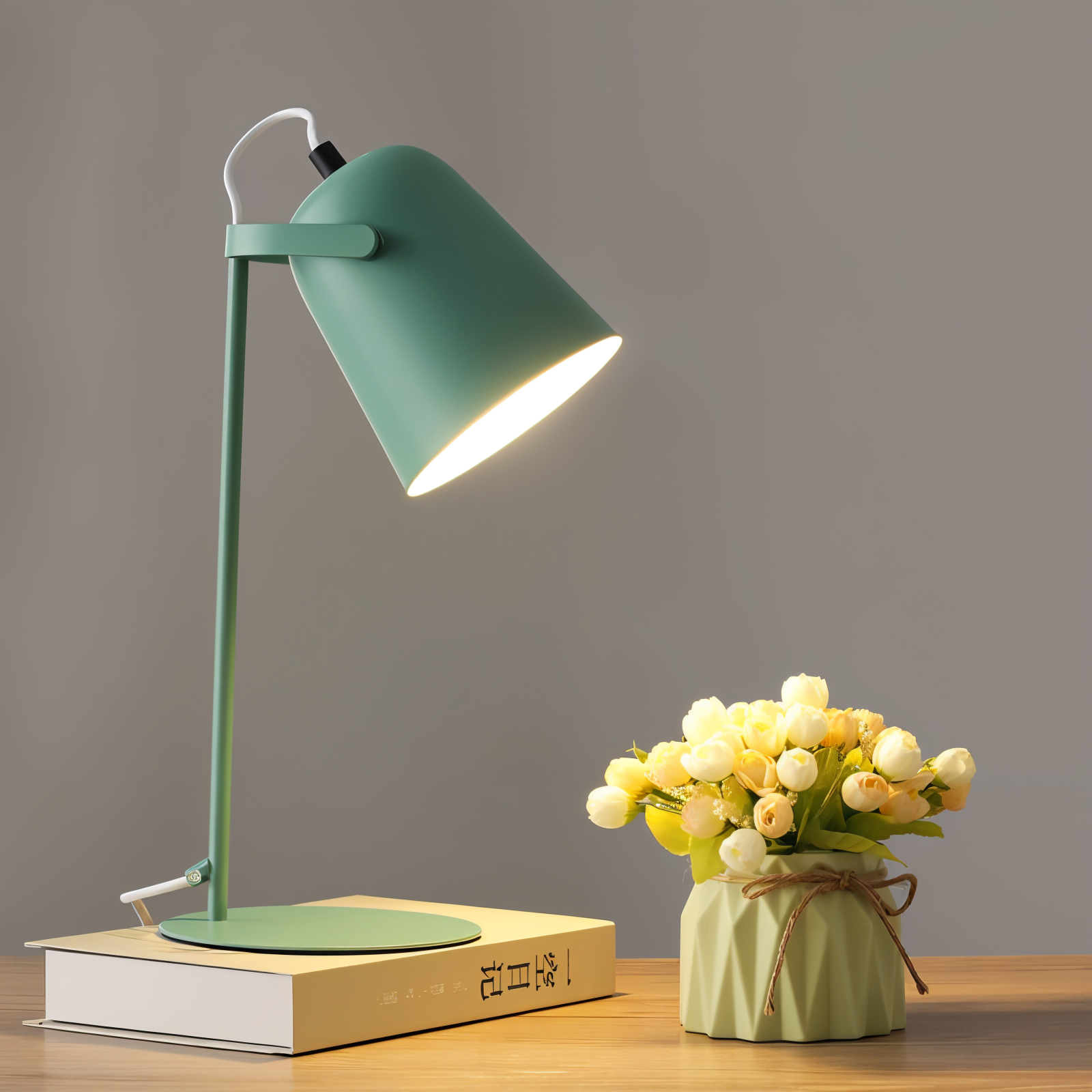 macaron yellow nordic adjustable desk lamp reading study