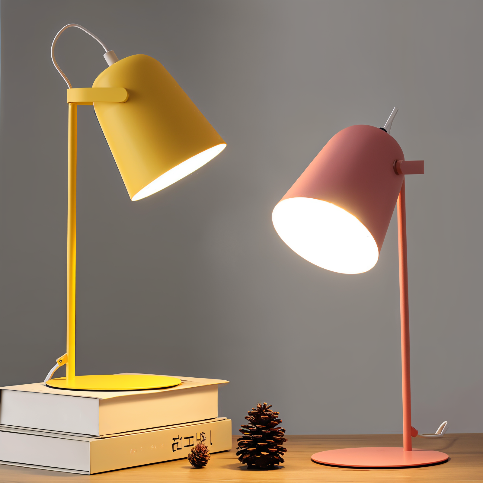 macaron yellow nordic adjustable desk lamp reading study