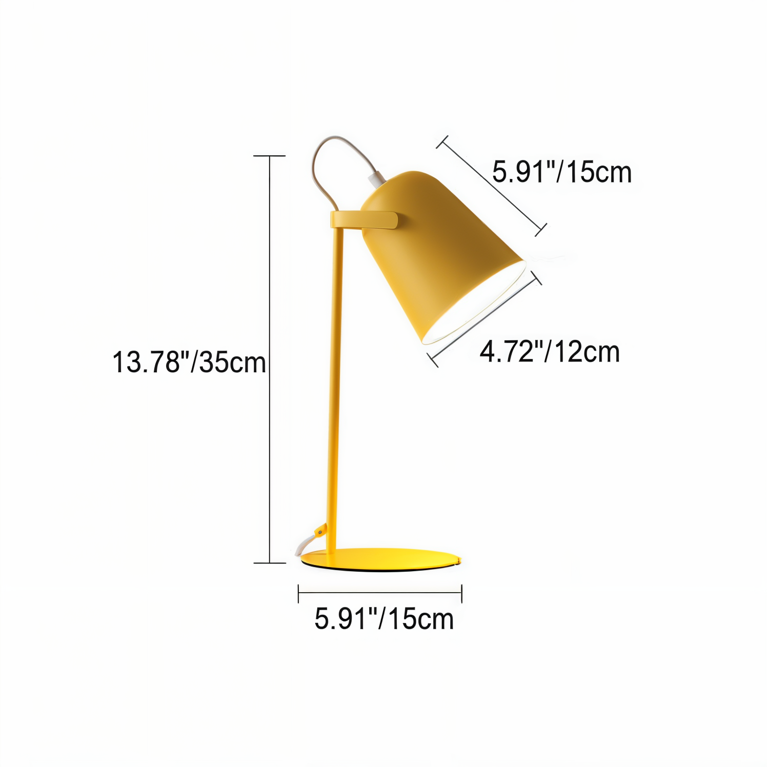 macaron yellow nordic adjustable desk lamp reading study