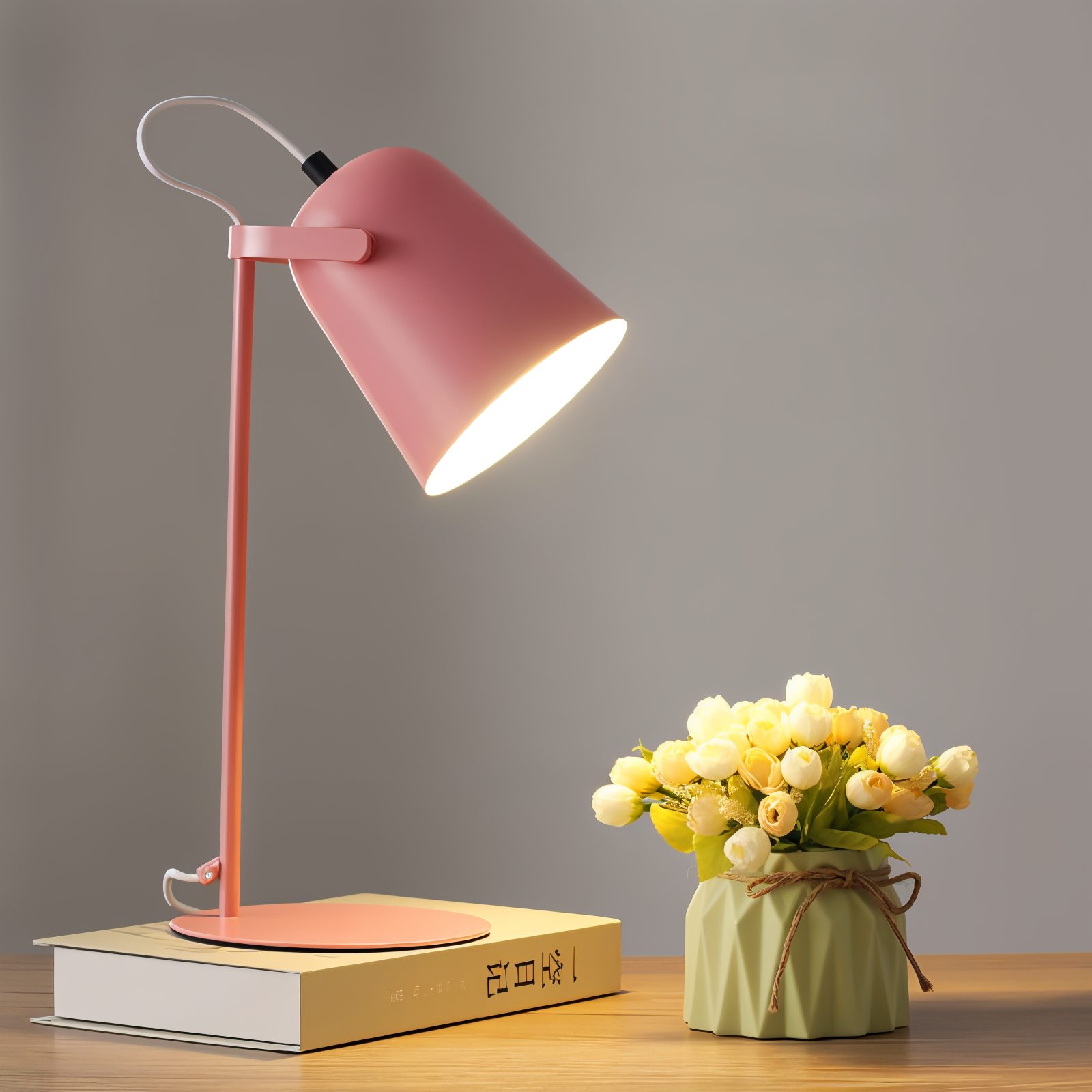 macaron yellow nordic adjustable desk lamp reading study