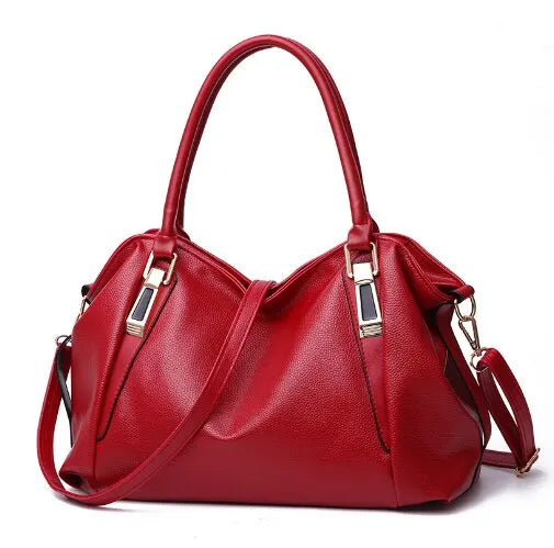 elegant faux leather shoulder bag women multiple colors