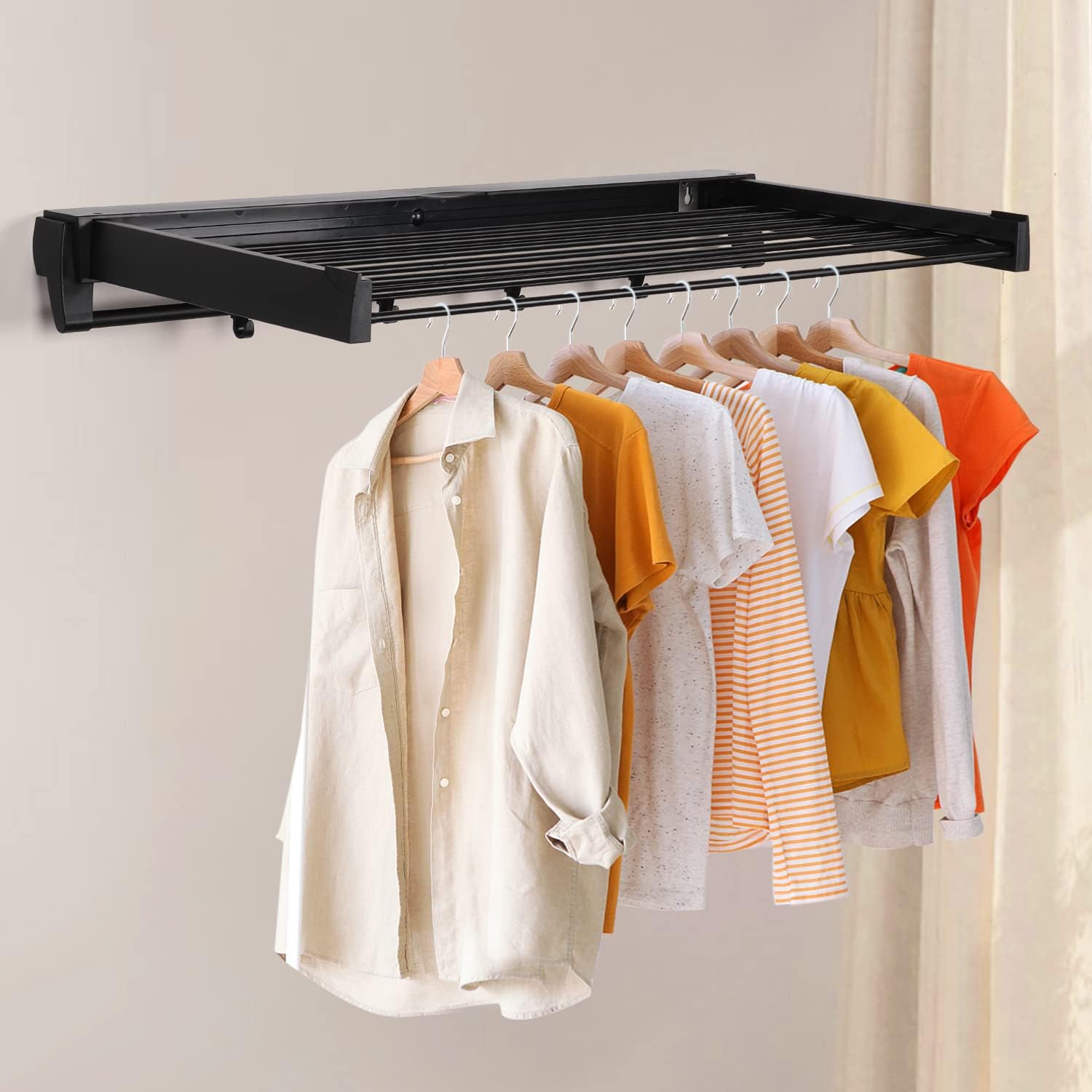 clothes drying folding rack space saving home