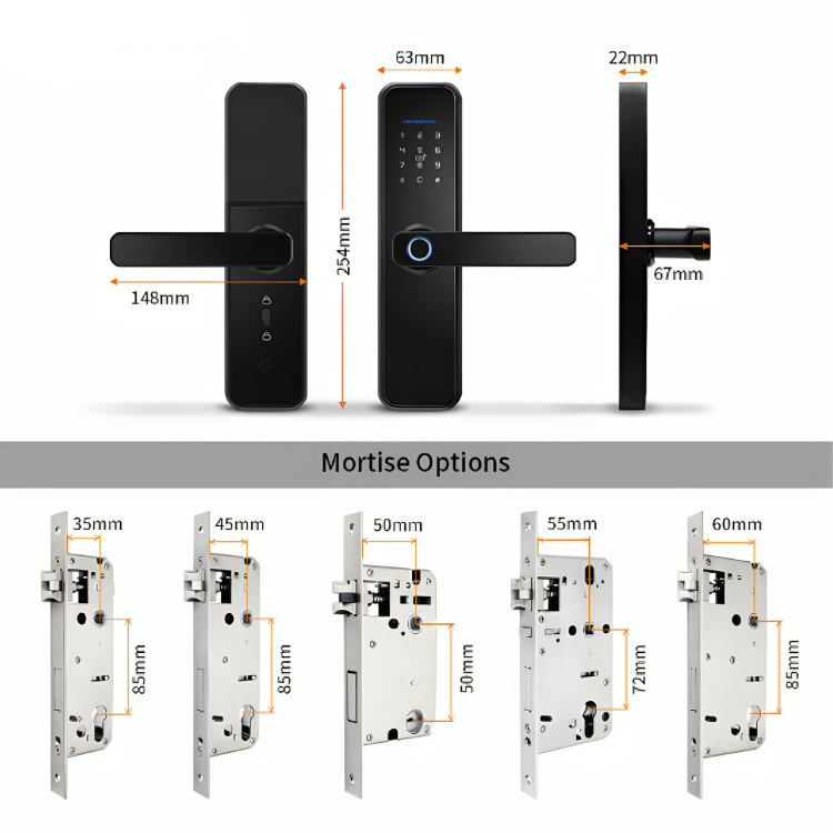 digital doorway keyless smart lock