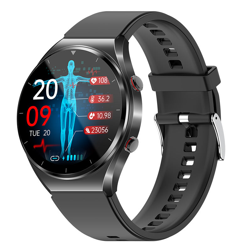 one click health monitor blood sugar glucose pressure ecg hrv watch