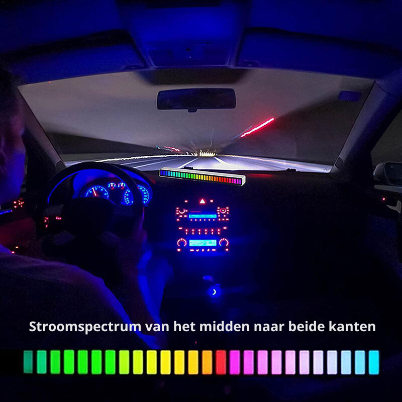 smart sound activated rgb light bar music sync led lighting