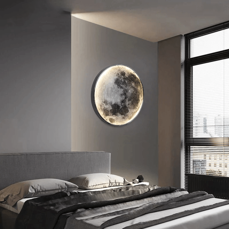 lunaglow adjustable moon wall light led ambiance