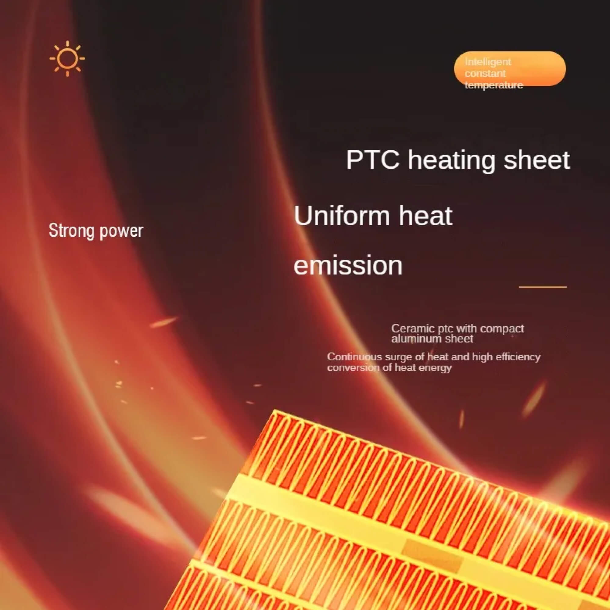 small energy efficient portable electric heater