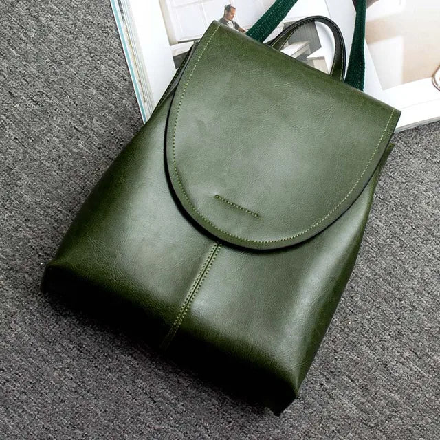 trendy leather backpack women stylish versatile durable