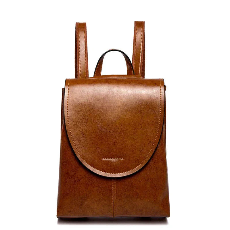 trendy leather backpack women stylish versatile durable