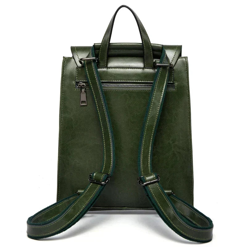trendy leather backpack women stylish versatile durable