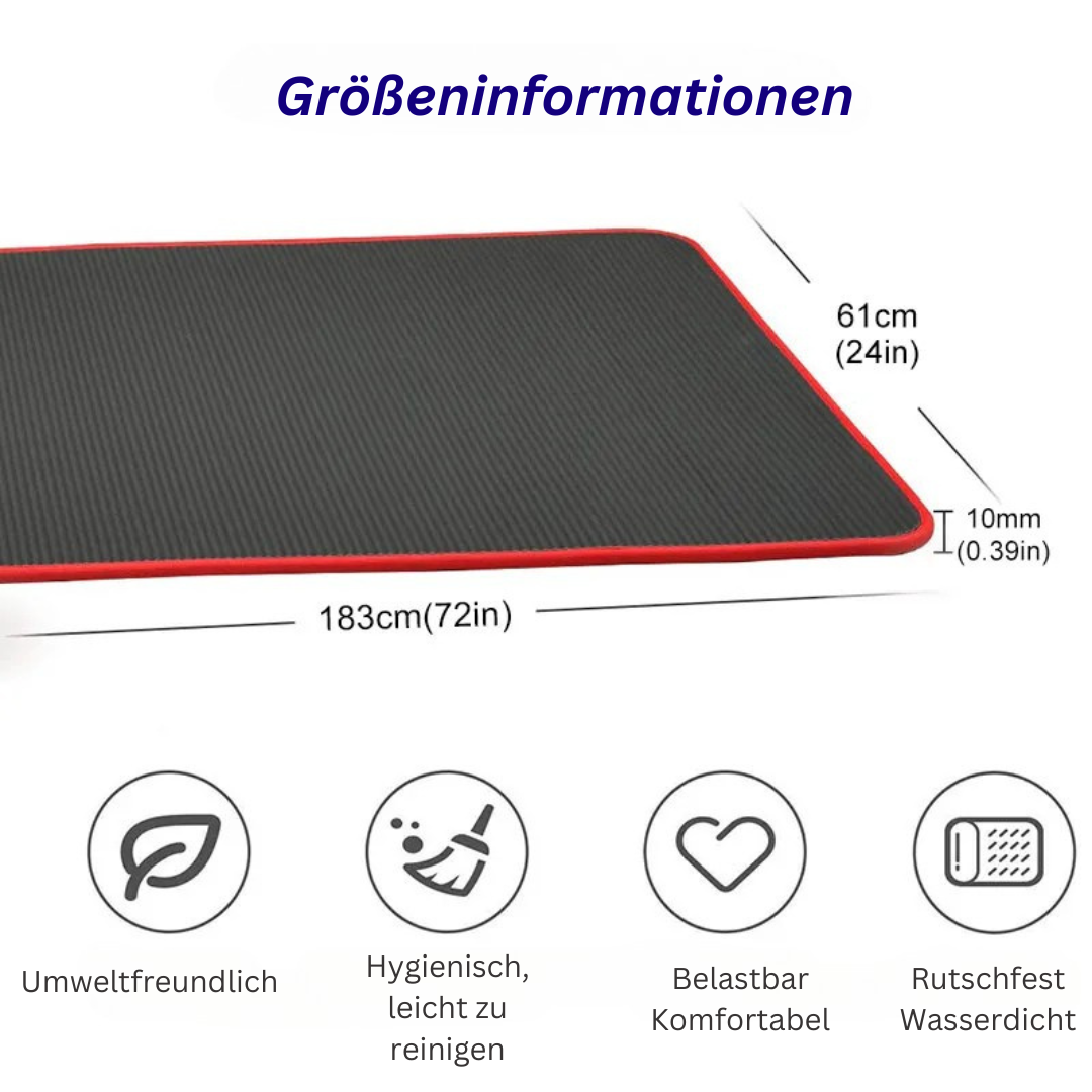 fleximat extra thick non slip yoga mat comfort stability