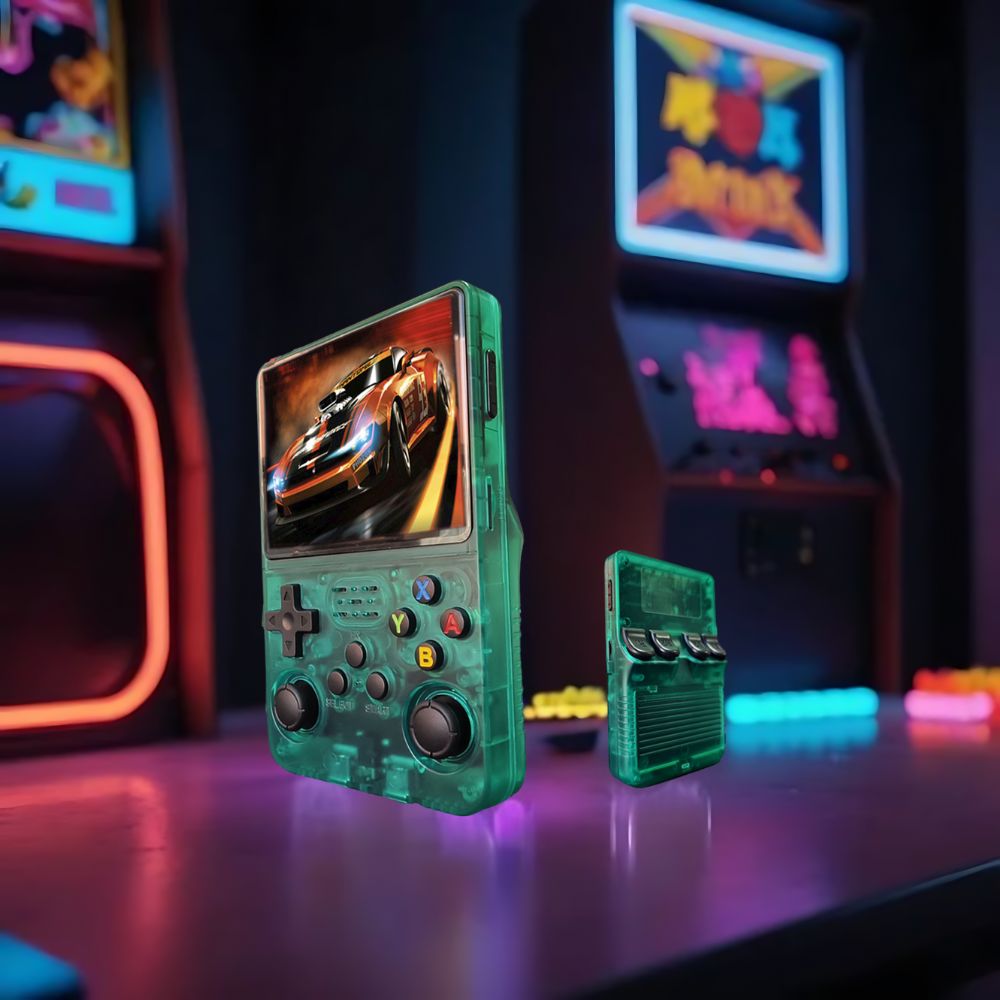 retro handheld gaming console hd screen usb charging