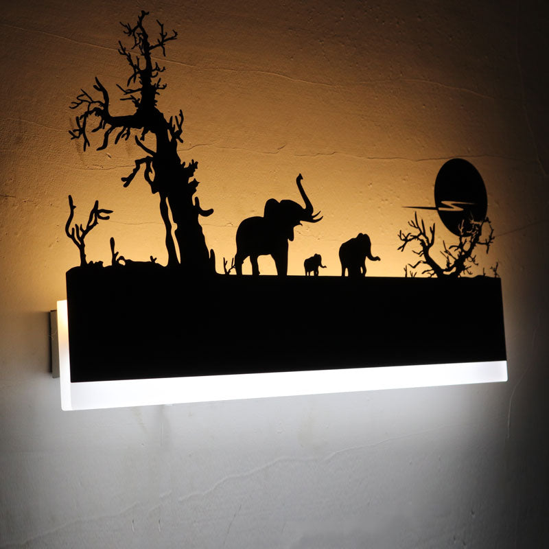 garden glow led wall light decorative art for interiors