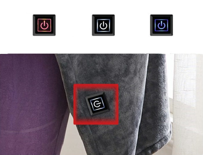 wearable electric heated throw blanket