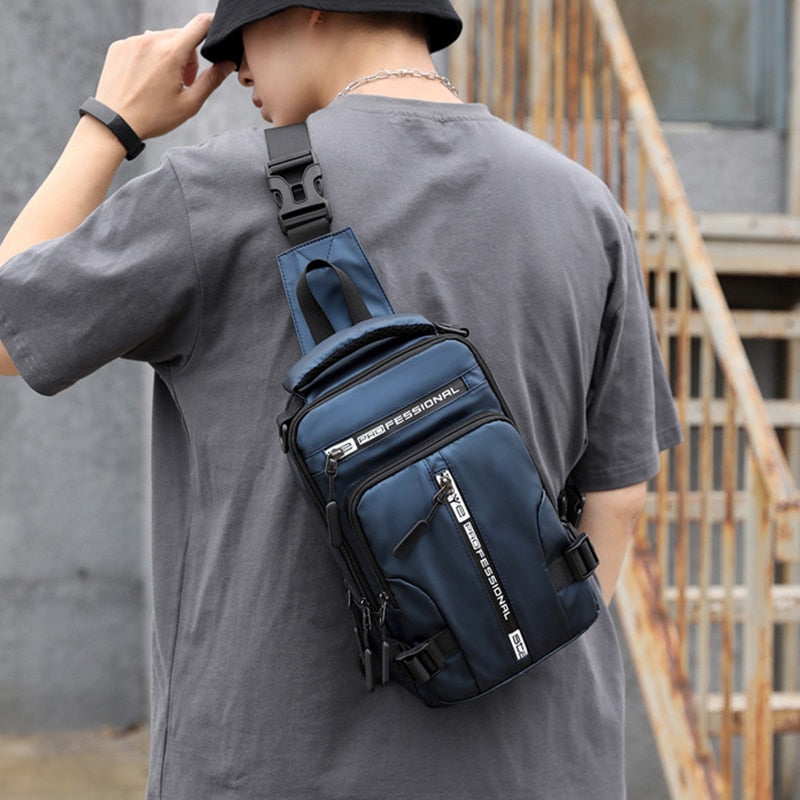 waterproof oxford crossbody bag anti theft usb charging multi pocket