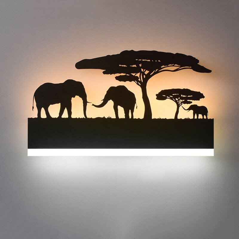 garden glow led wall light decorative art for interiors