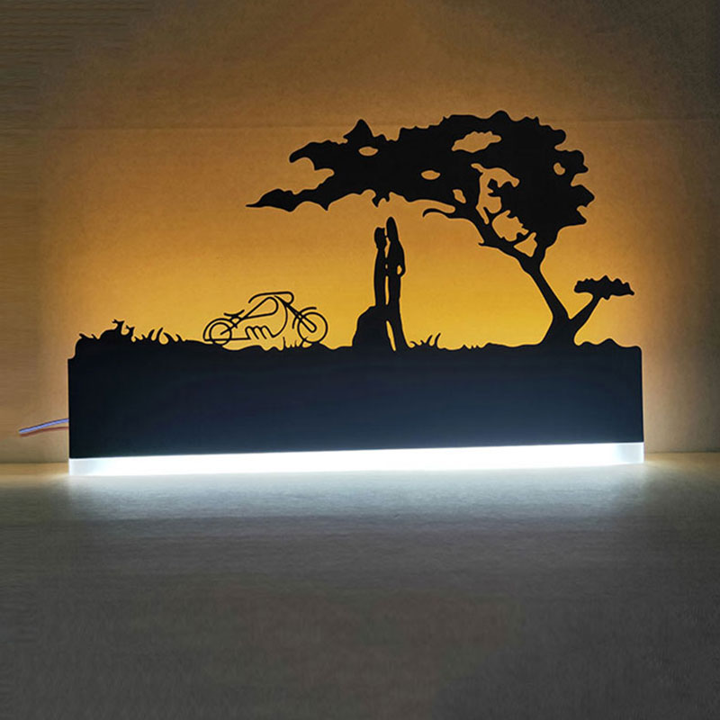 garden glow led wall light decorative art for interiors